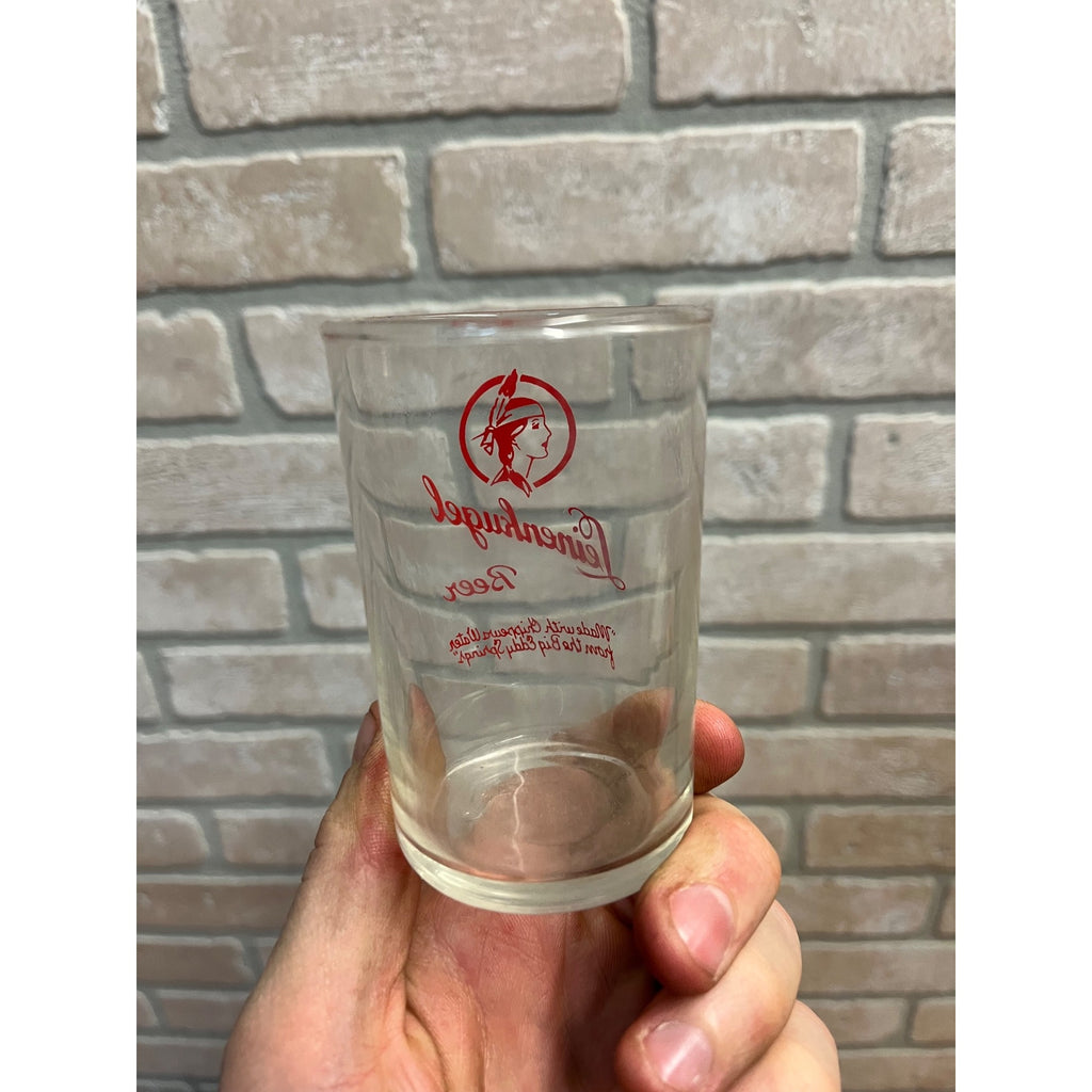 Vintage 1960s Leinenkugels Beer Tester Sampler Shot Glass 3.5"