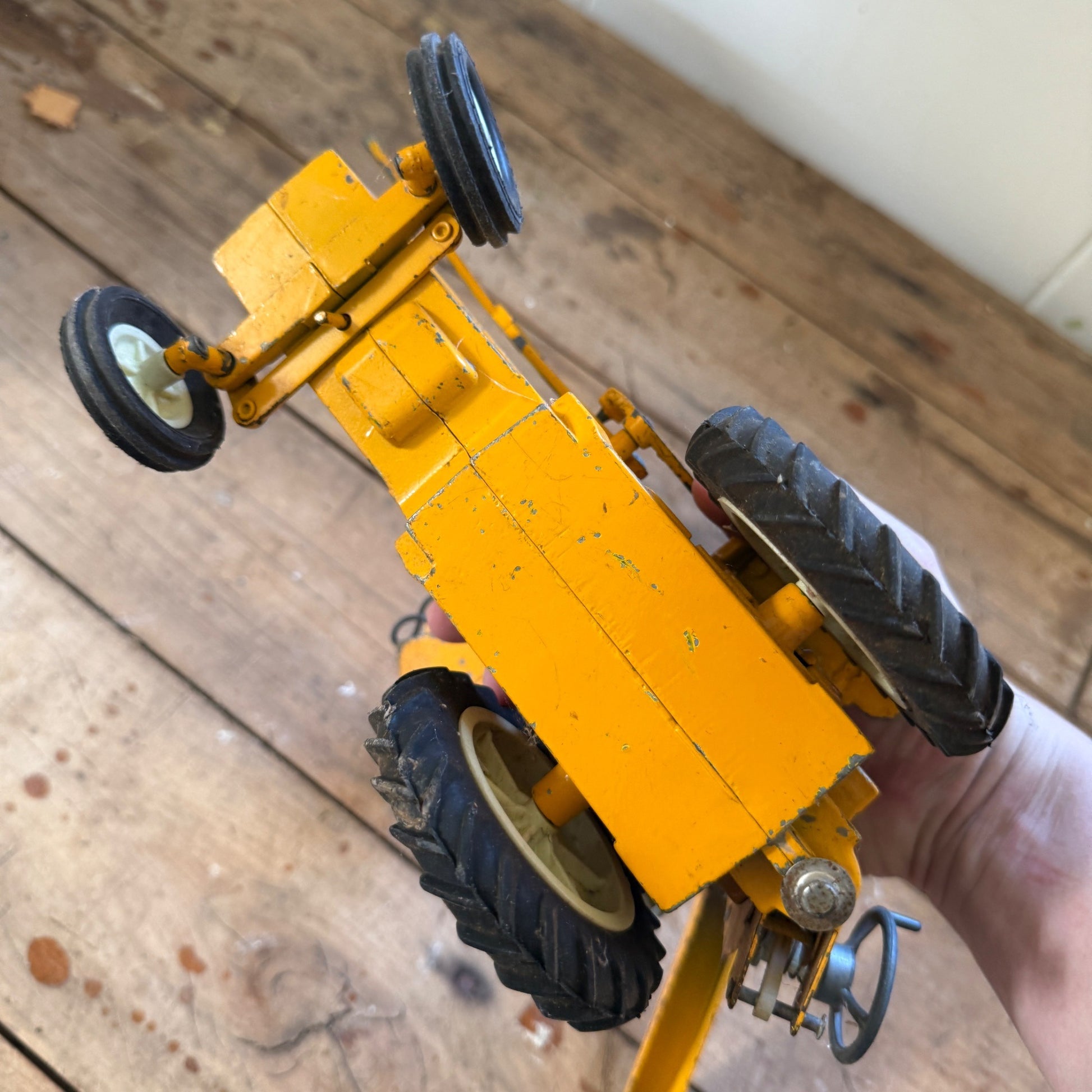 ERTL Yellow International Harvester Tractor Backhoe Loader Parts or Repair