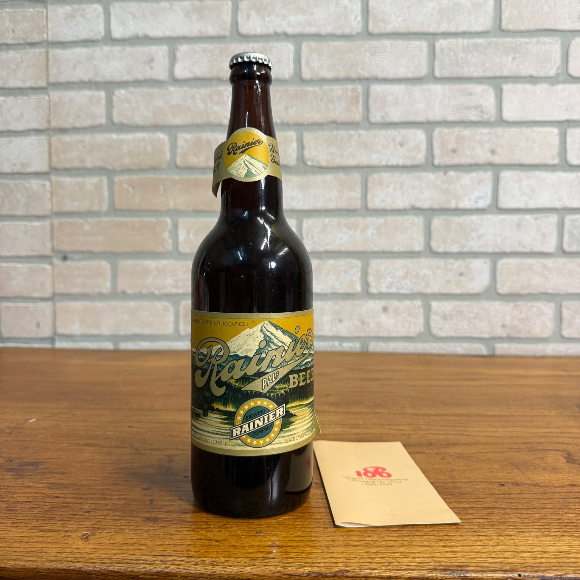 Vintage Rainier Brewing Company Beercentennial 1868-1968 Beer Bottle