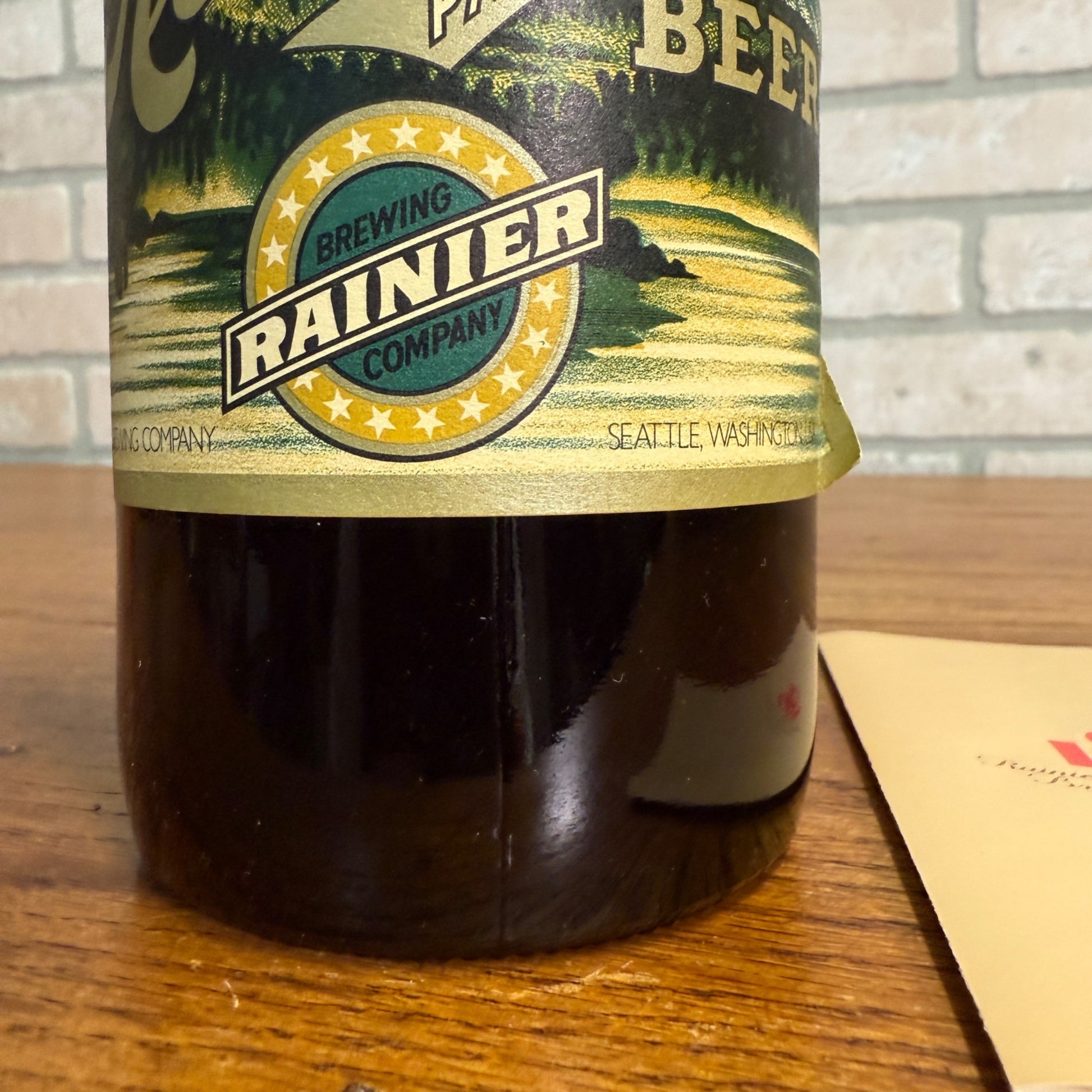 Vintage Rainier Brewing Company Beercentennial 1868-1968 Beer Bottle