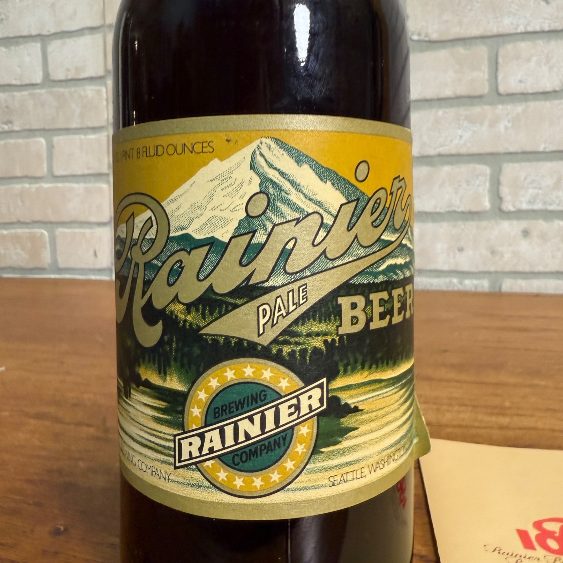 Vintage Rainier Brewing Company Beercentennial 1868-1968 Beer Bottle