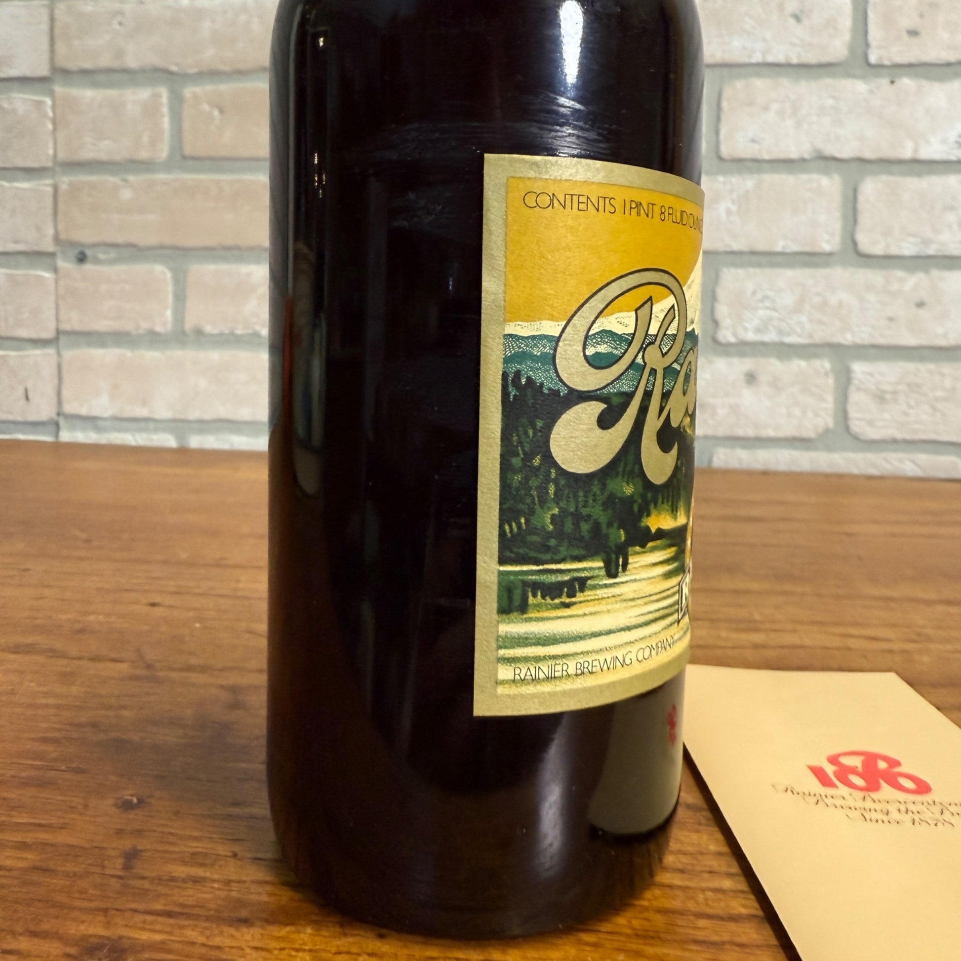 Vintage Rainier Brewing Company Beercentennial 1868-1968 Beer Bottle