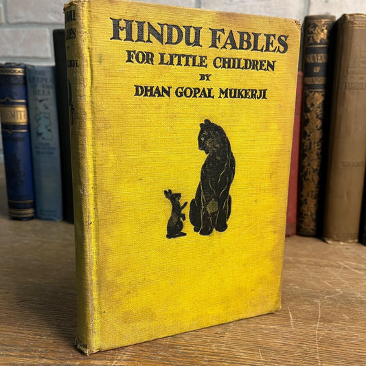 1929 Hindu Fables For Little Children Hardcover Book Dhan Gopal Mukerji