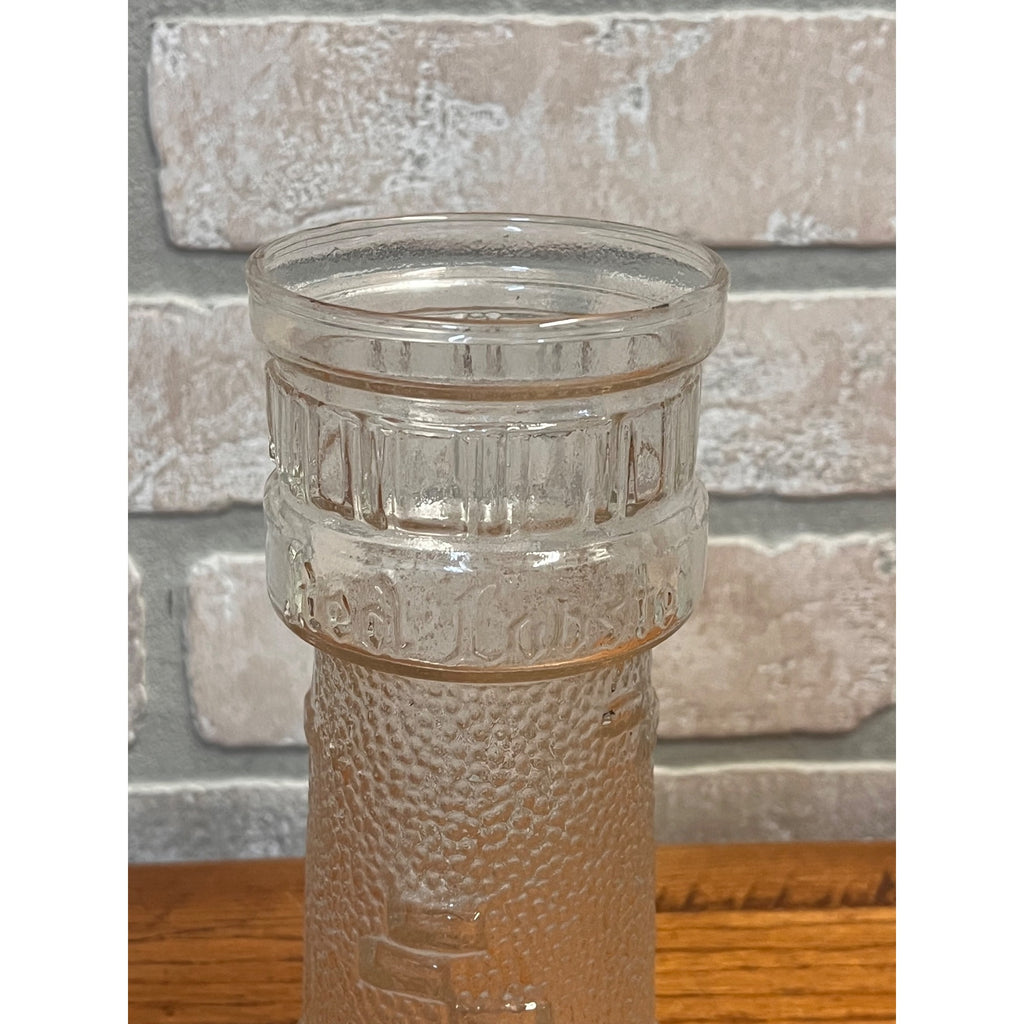 Vintage Red Lobster Lighthouse Shaped Restaurant Drinking Glass 7.5"