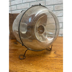 Original CF Orvis Manchester Embossed Glass Minnow Trap In Original Box