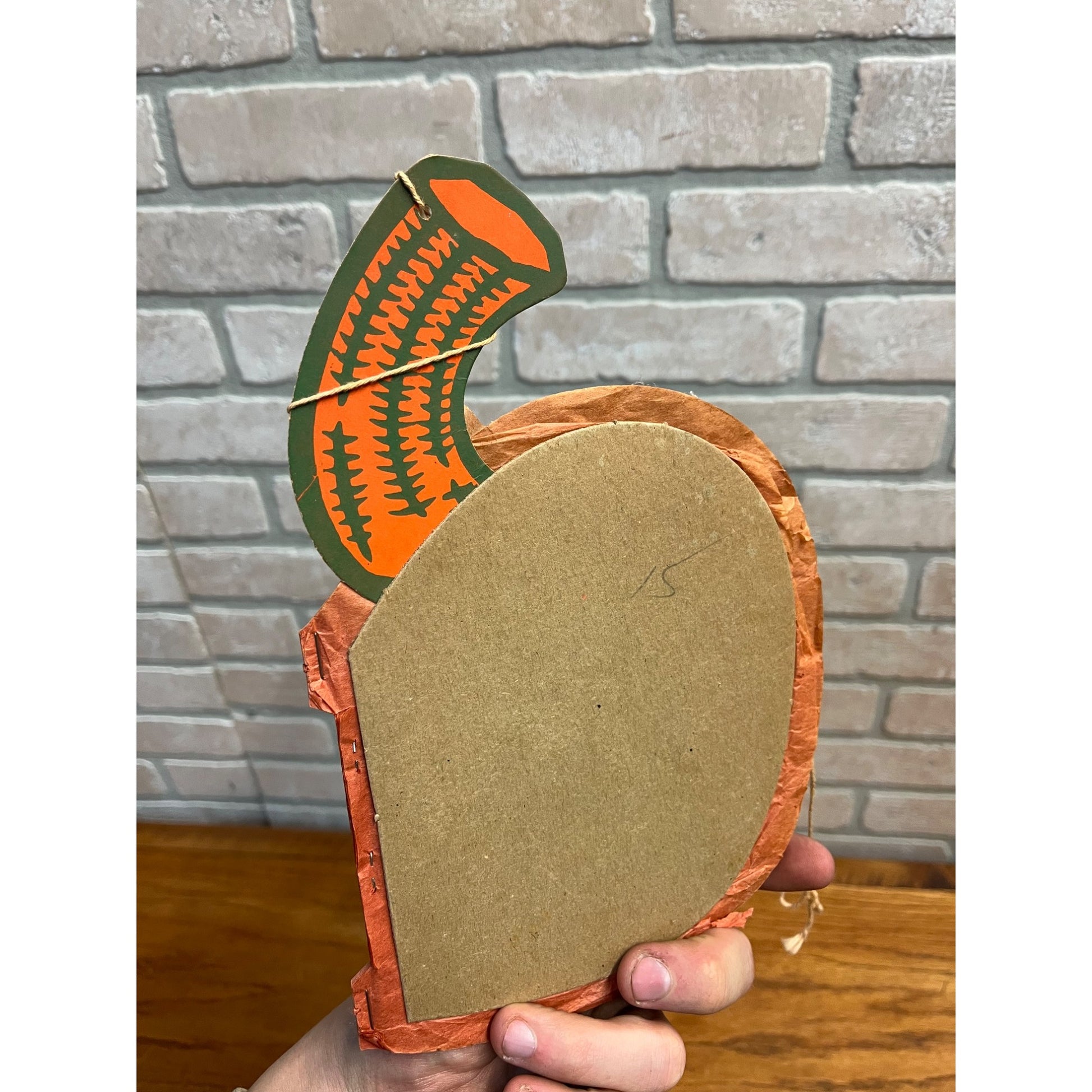 Vintage Halloween Accordion Besitle 1970s Pumpkin Honeycomb Party Decoration