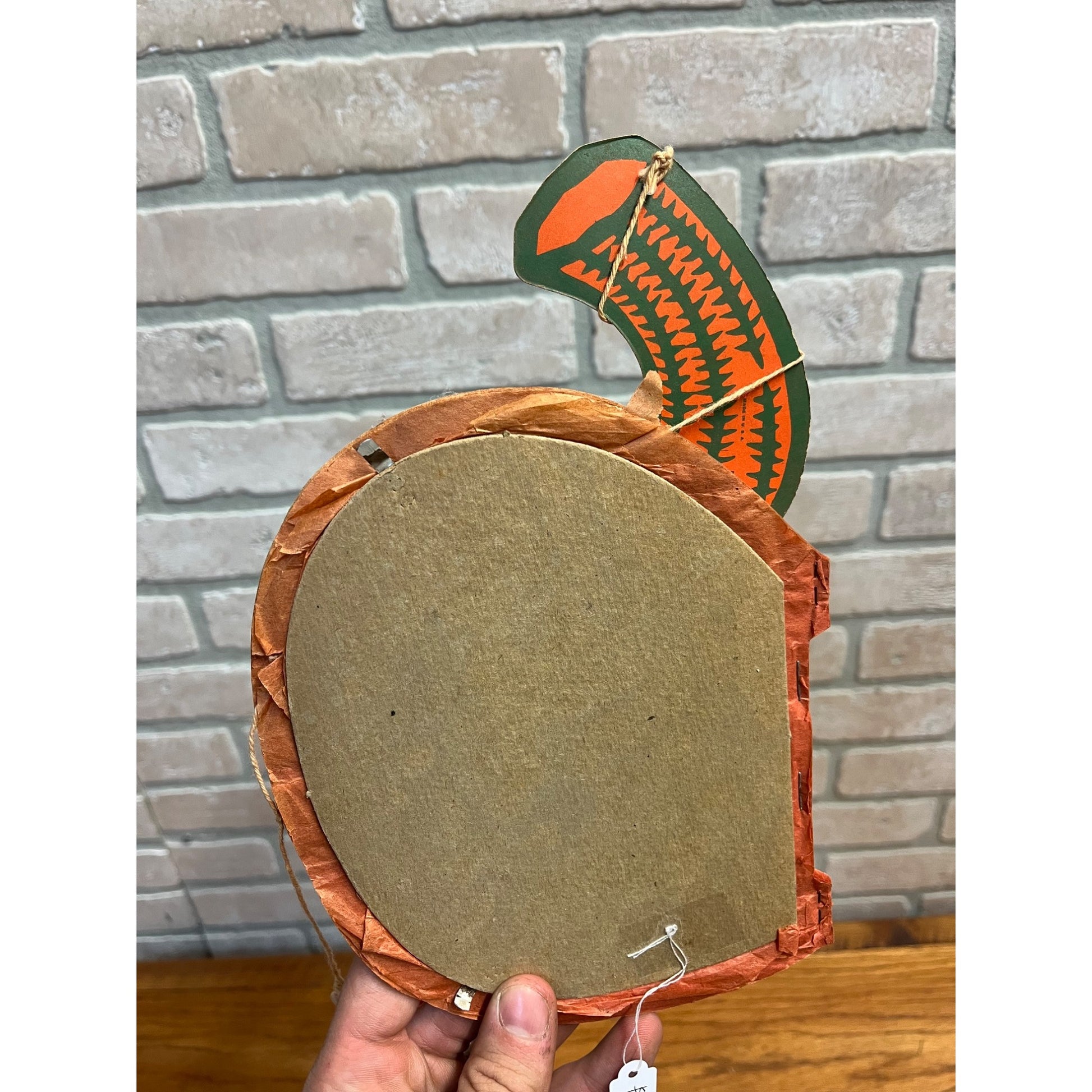 Vintage Halloween Accordion Besitle 1970s Pumpkin Honeycomb Party Decoration