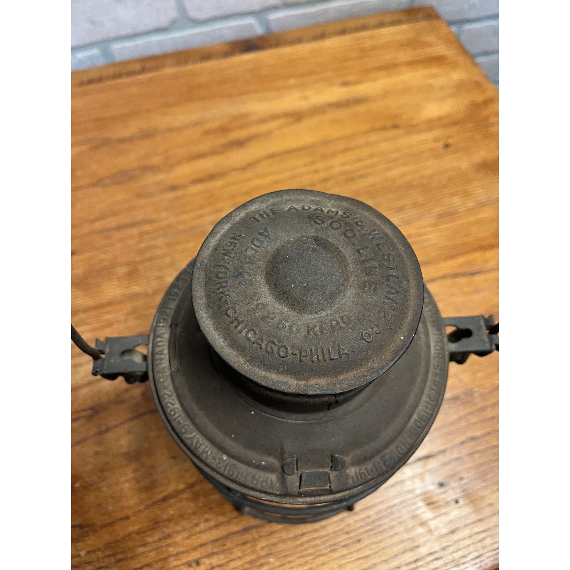 Vintage Adlake Kero No. 250 Soo Line RR lantern - No Burner Assembly