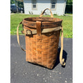 Antique Early Adirondack Trapper Back Pack Basket Original Straps Amazing Shape