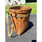 Antique Early Adirondack Trapper Back Pack Basket Original Straps Amazing Shape