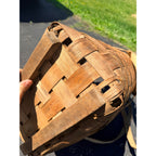Antique Early Adirondack Trapper Back Pack Basket Original Straps Amazing Shape