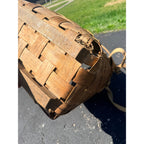 Antique Early Adirondack Trapper Back Pack Basket Original Straps Amazing Shape