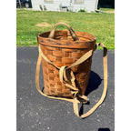 Antique Early Adirondack Trapper Back Pack Basket Original Straps Amazing Shape