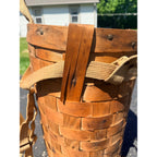 Antique Early Adirondack Trapper Back Pack Basket Original Straps Amazing Shape
