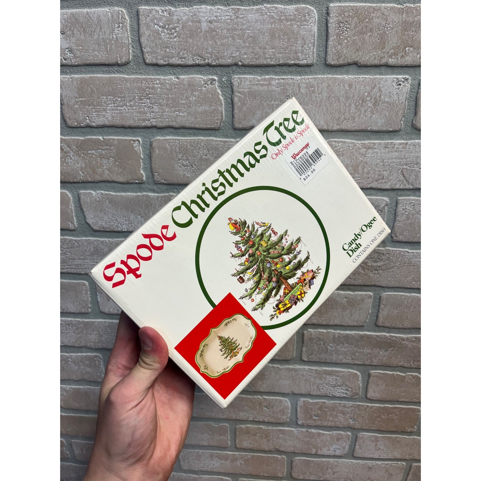Spode Christmas Tree 5 1/2" CANDY OGEE DISH Made In ENGLAND **NEW in BOX**