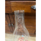 Vintage Kamenz Crystal Bear Brand Fireproof Oil Lamp Chimney 7.75" & 2.5" Fitter