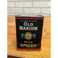 Vintage Spice Tin Old Mansion Ground Ginder C.Antrim & Sons Richmond VA