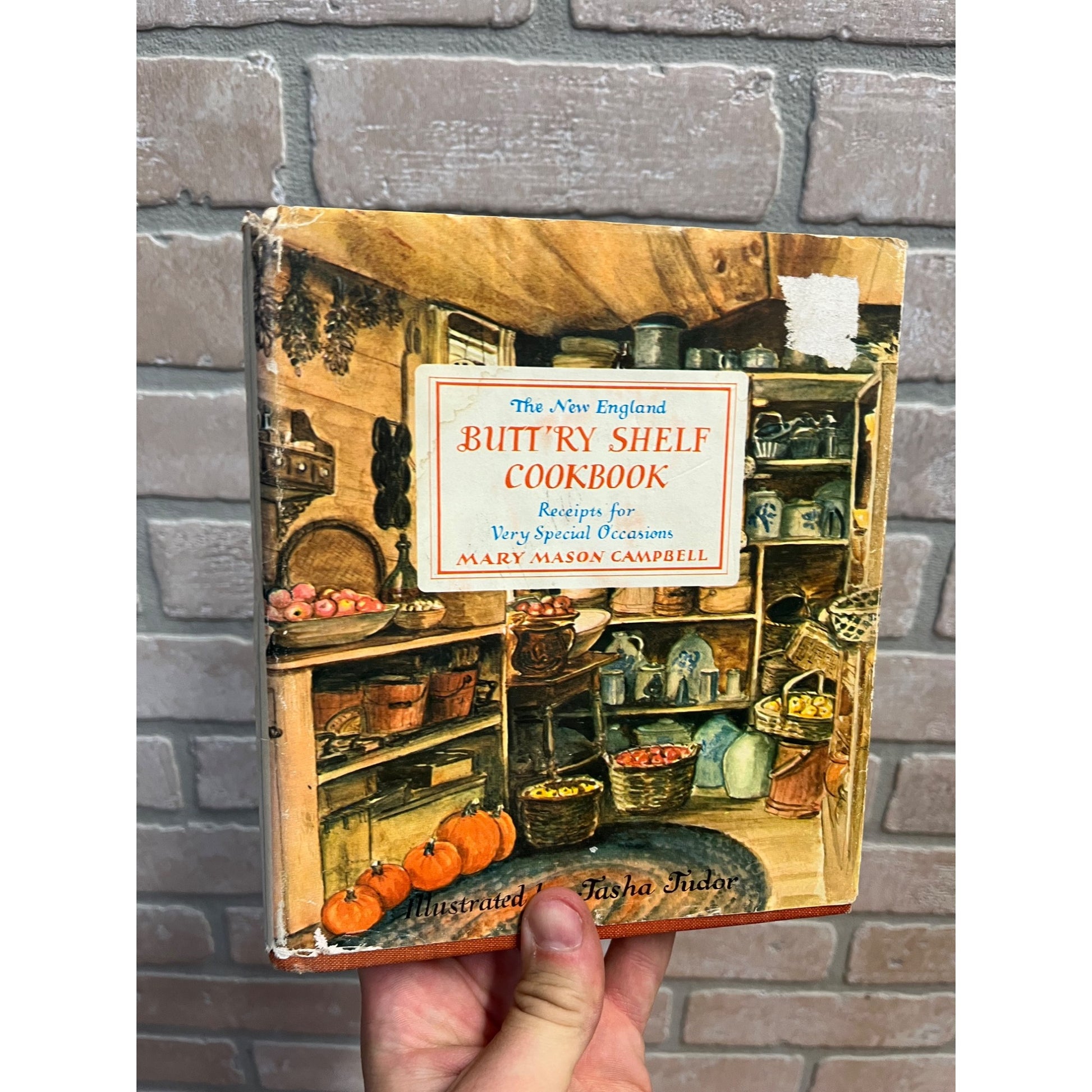 The New England Butt'ry Shelf Cookbook Recipes 1969 Third Printing Hardcover