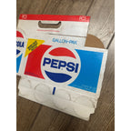 Pepsi Cardboard Carrier Eight Pack Carton Bottle 16oz Vintage Gallon-Pak