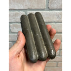 Antique Vintage Tin Cigar Holder Vintage Hinged Hammered Holds Three