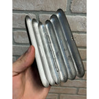 Antique Vintage Tin Cigar Holder Vintage Hinged Hammered Holds Three