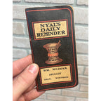 Vintage c1904 Nyals Remedies Memo Book Advertising Dale Wisconsin Druggist