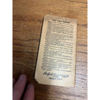 Vintage c1904 Nyals Remedies Memo Book Advertising Dale Wisconsin Druggist