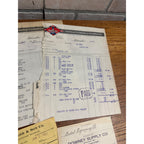 Lot Milwaukee Wisconsin Letterhead Invoices Royal Downey Machine