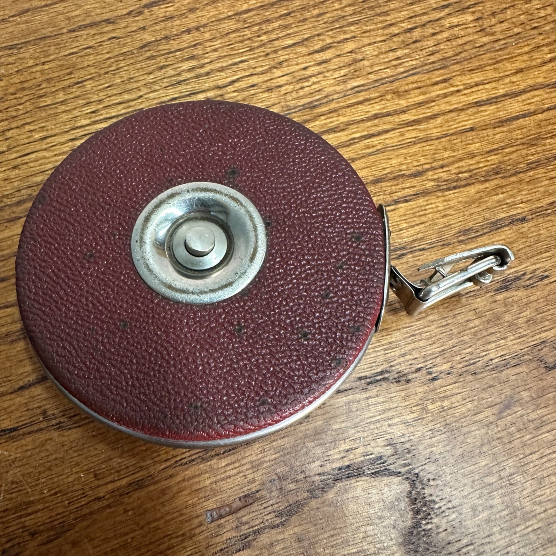 Vintage Starrett 50ft. Wind Up Metal Tape Measure No. H530