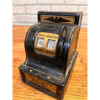 Rare Antique Uncle Sam’s Nickel Register Bank Pre 1923 Made In USA 5.75" Tall