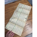 Vintage 1940s Wisconsin Cities Service Oil Gas Service Station Road Map WI Wis