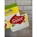 Vintage 1960s Squirt NOS Soda Carrier Totes Advertising Bottle Carrier