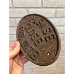 Antique Victorian Cast Iron PLEASE CLOSE THE GATE Sign Farm Estate Plaque