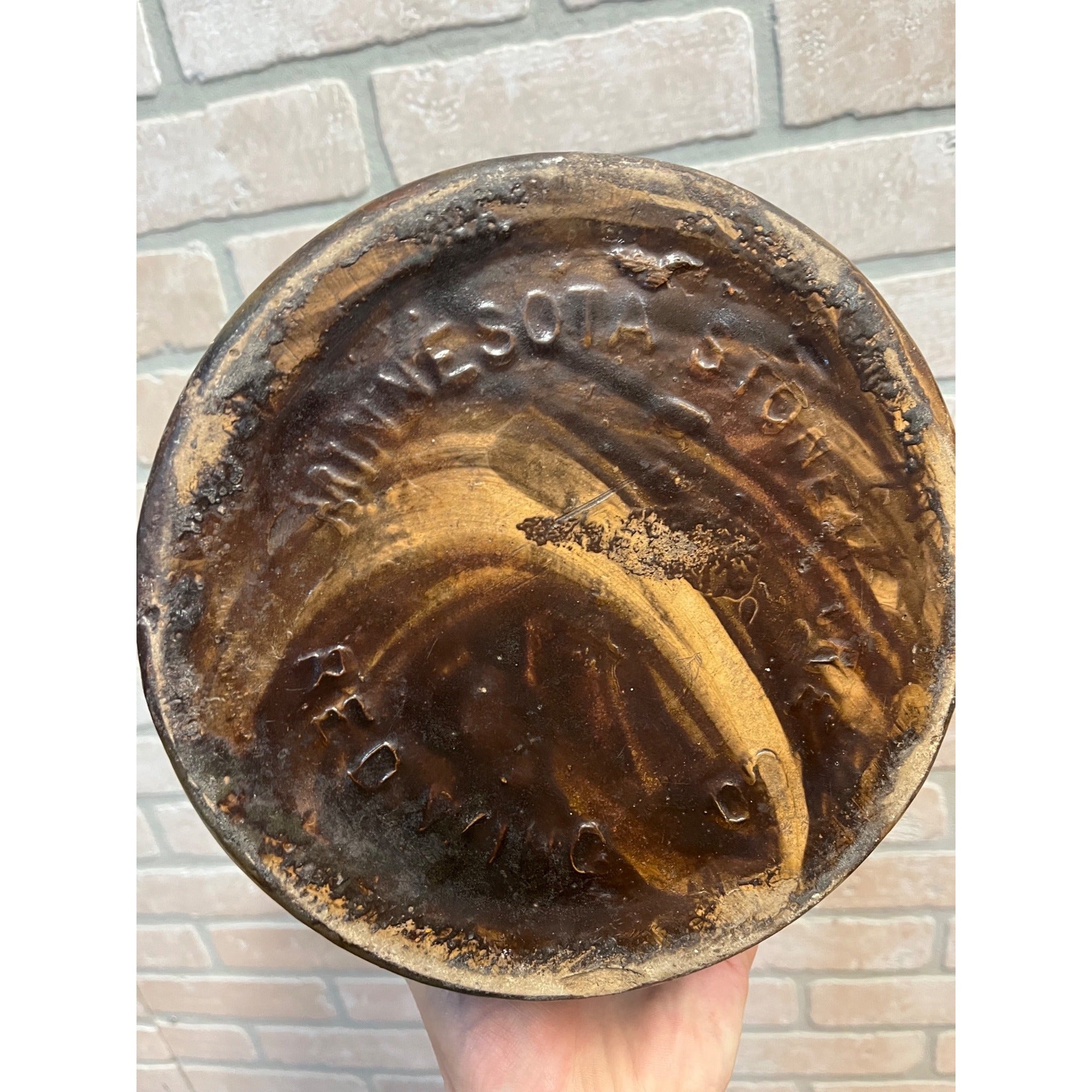 Vintage Red Wing Stoneware Brown Smooth Common Jug Whiskey Crock