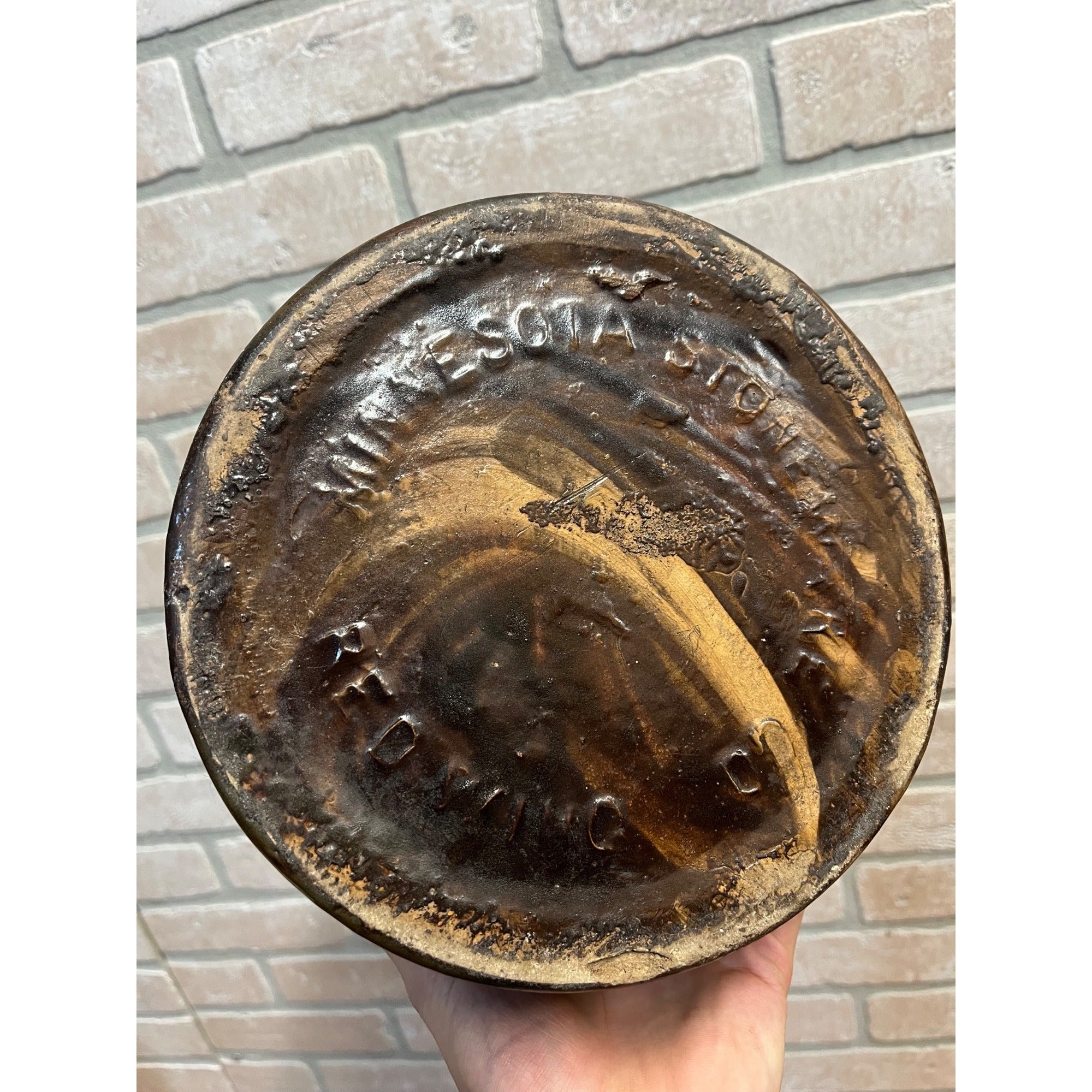 Vintage Red Wing Stoneware Brown Smooth Common Jug Whiskey Crock