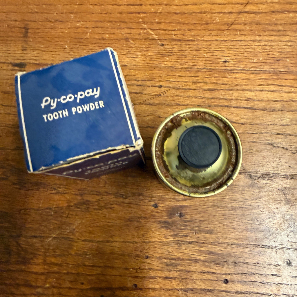Vintage 1950's Tin Py-co-pay Tooth Powder. Full With Original Box