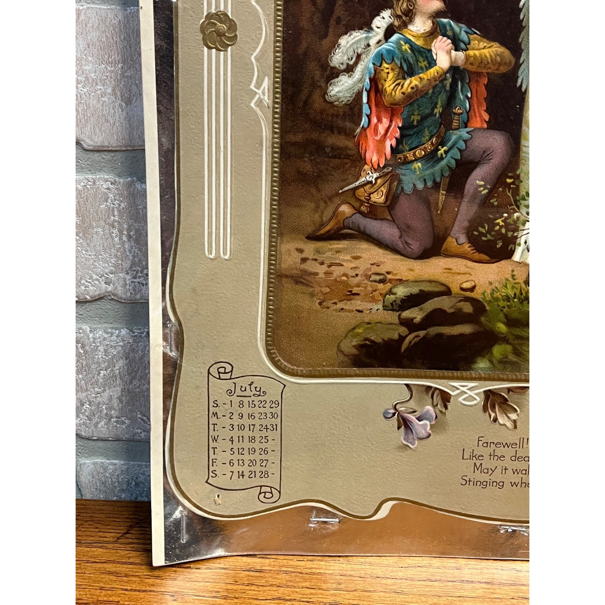 Antique Victorian 1902 Copeland & Ryder Shoes Jefferson Wis Advertising Sign