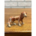 Vintage Hubley Bloodhound Dog Figurine Miniature 2-1/4" Small Figure 1920s