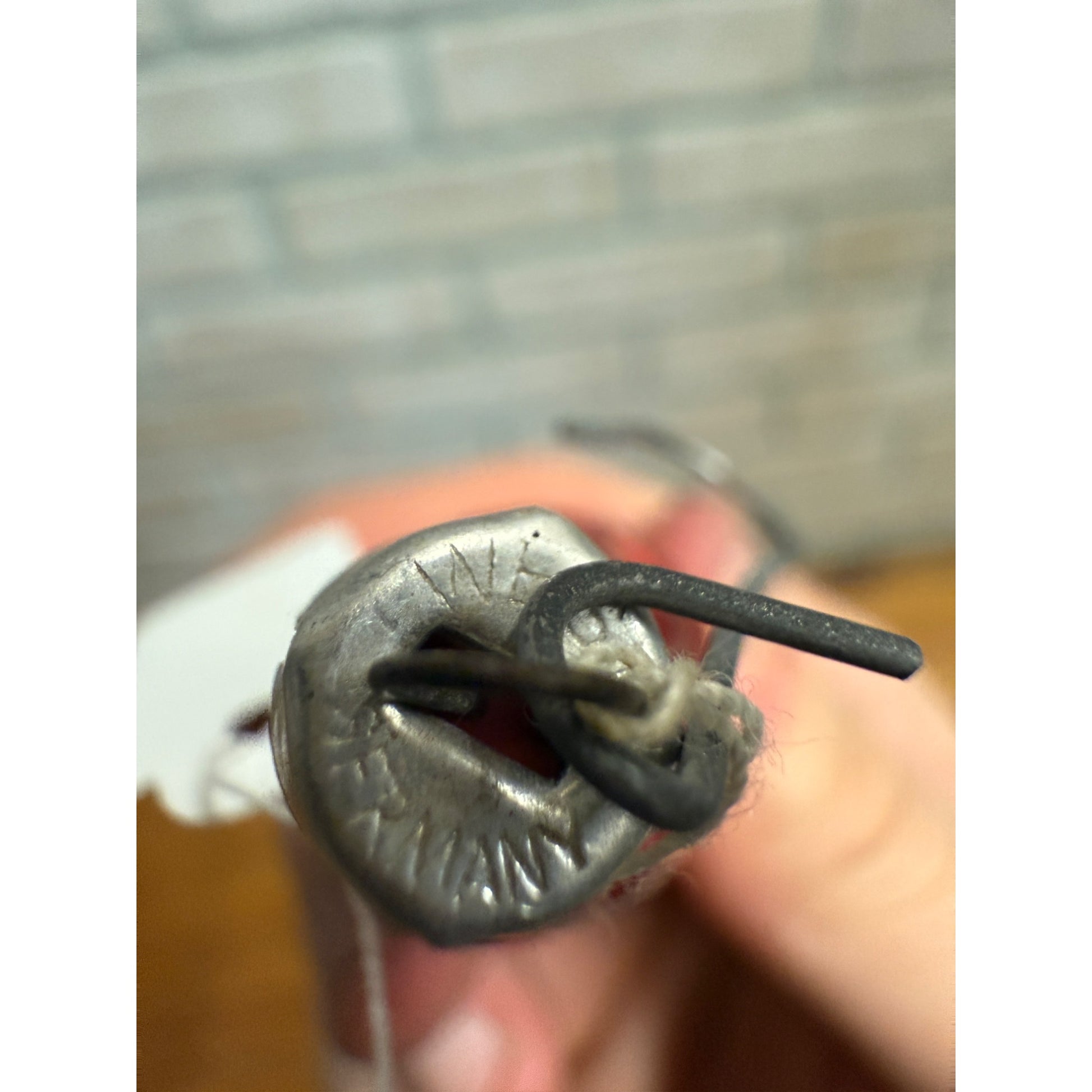 Vintage Santa Claus Father Christmas Holding Tree Glass Ornament  West Germany