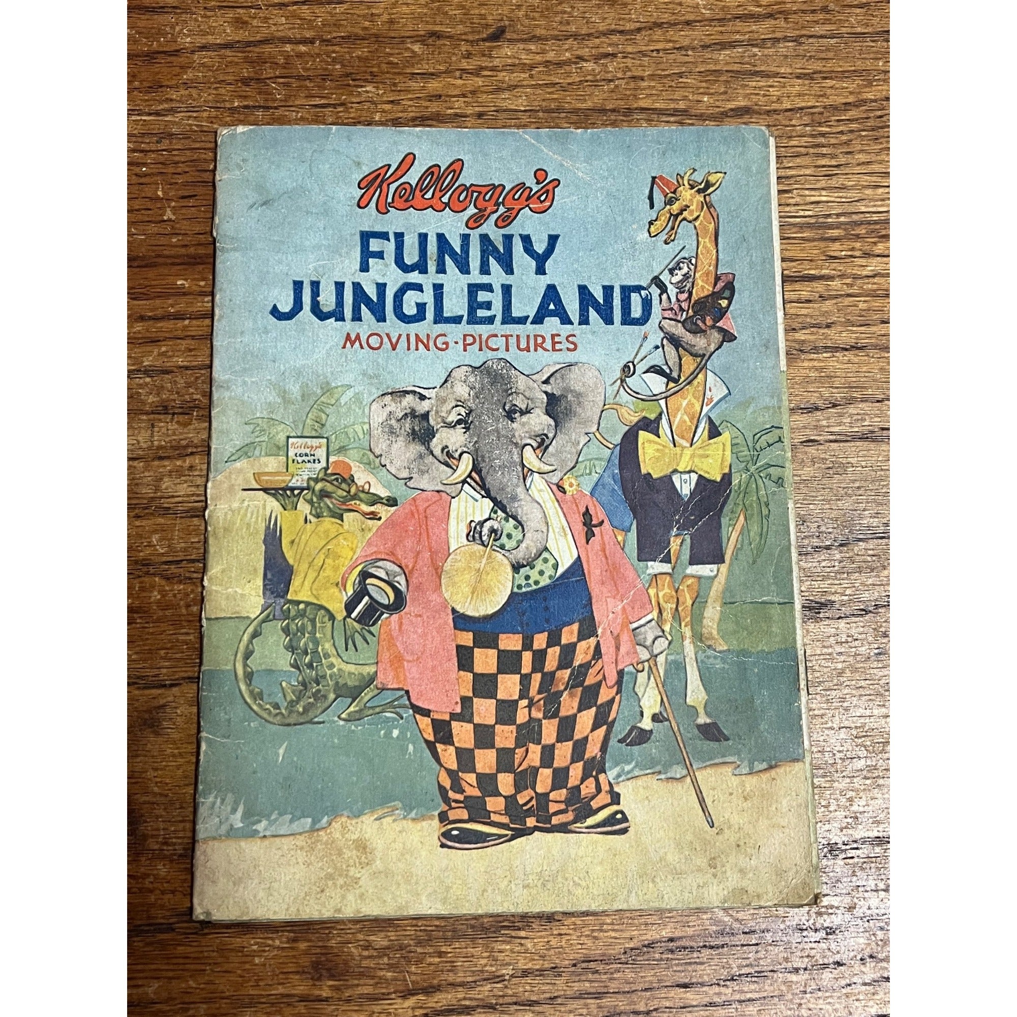 Vintage Kellogg's Funny Jungleland Moving Pictures Book Advertisement 1932 Promo