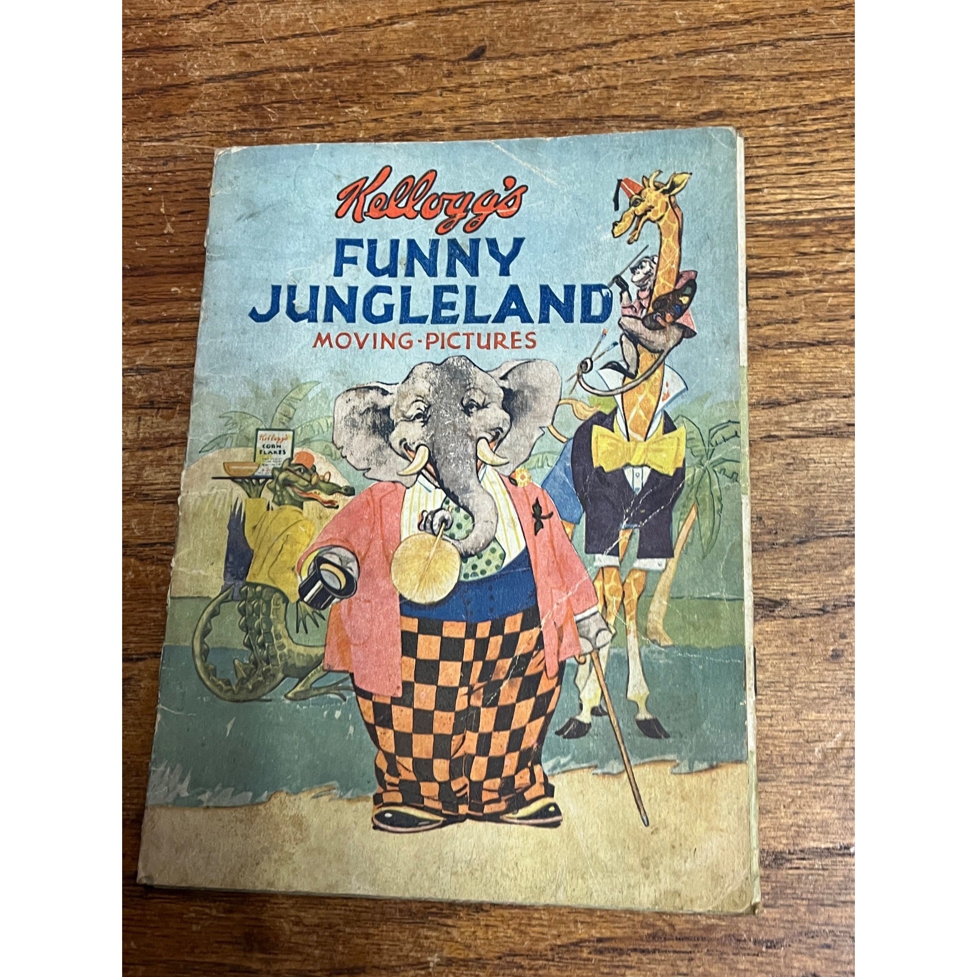 Vintage Kellogg's Funny Jungleland Moving Pictures Book Advertisement 1932 Promo