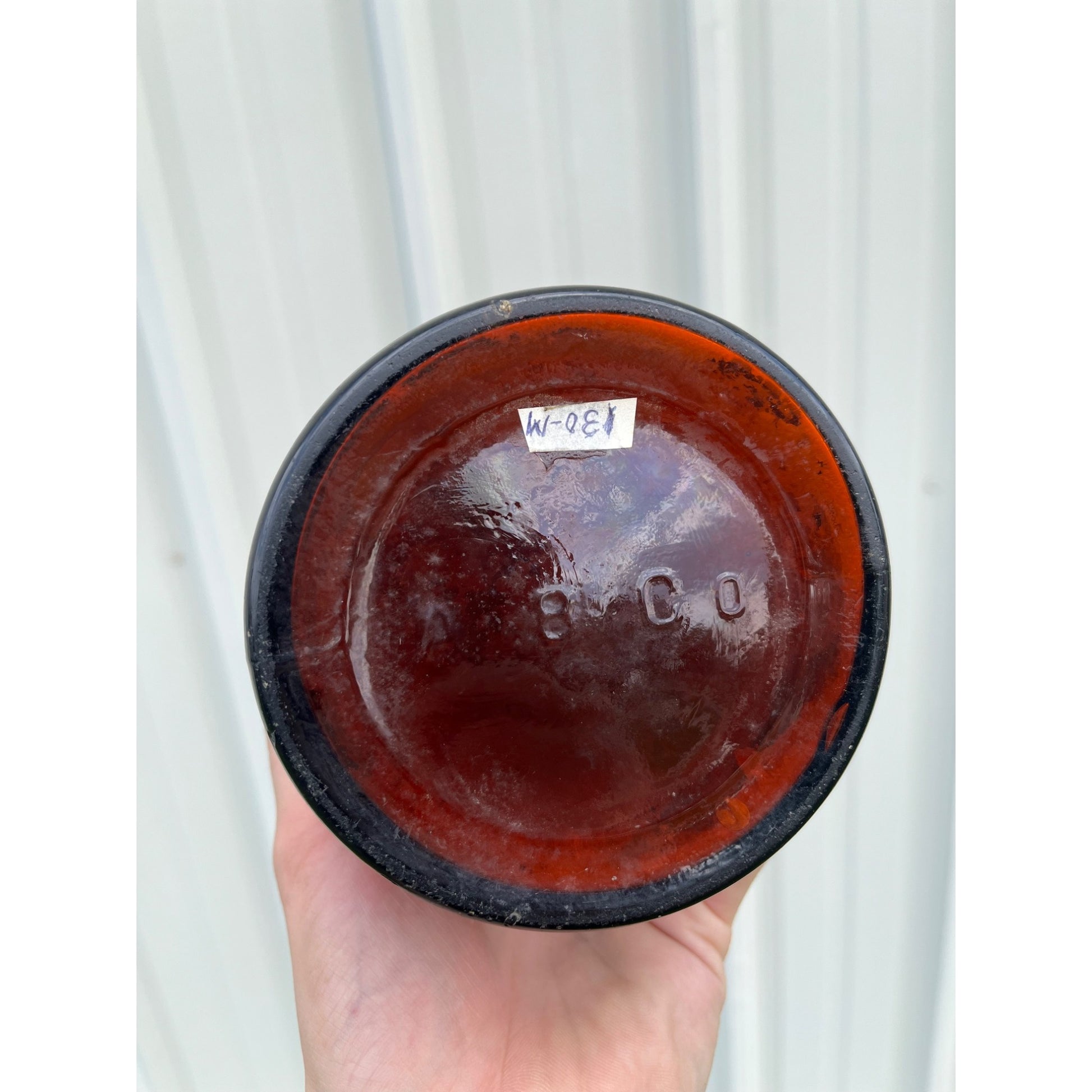 Pre-Pro Clinton Brewing Co. Iowa Amber Half Gallon Picnic Beer Blob Bottle