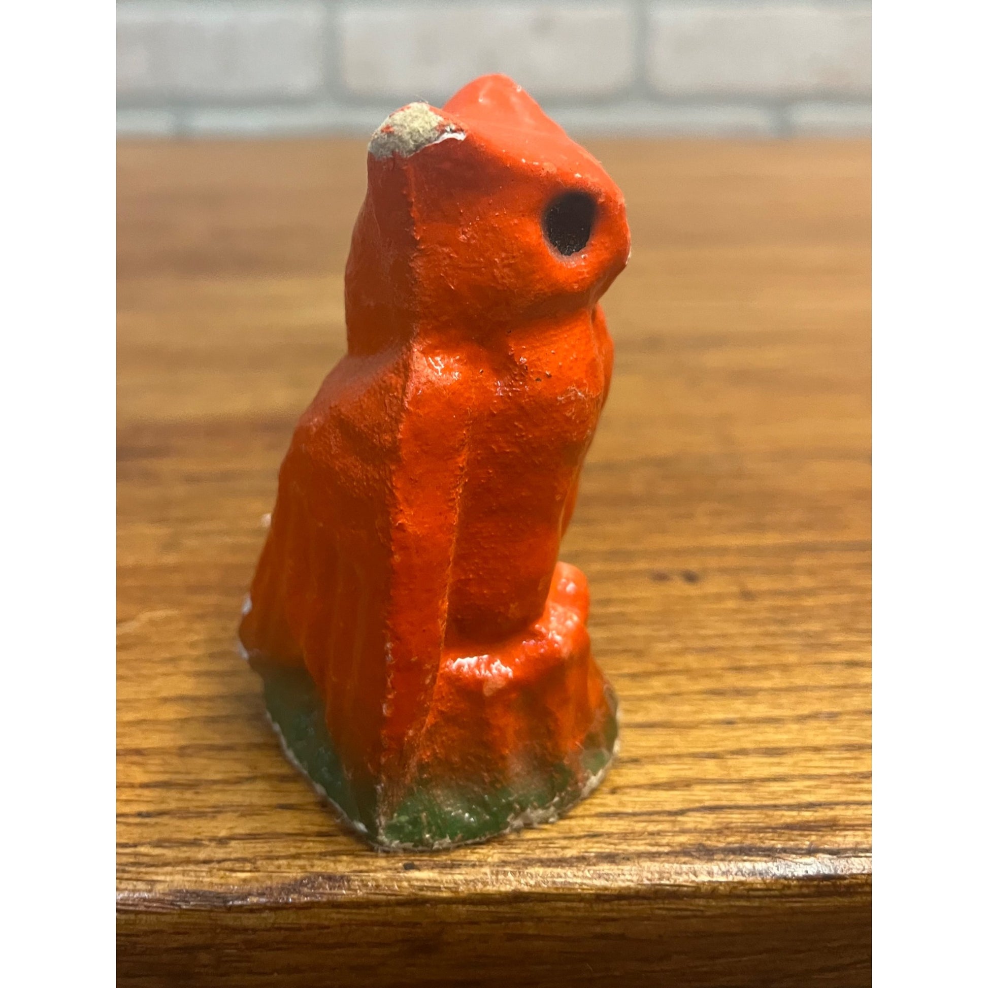 Vintage Halloween Paper Mache Pulp Owl Figure RARE Antique Old