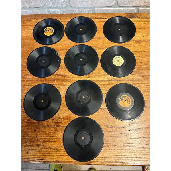 Vintage Little Wonder 78 RPM 5.5" Record Lot (10) Early 1900s Music