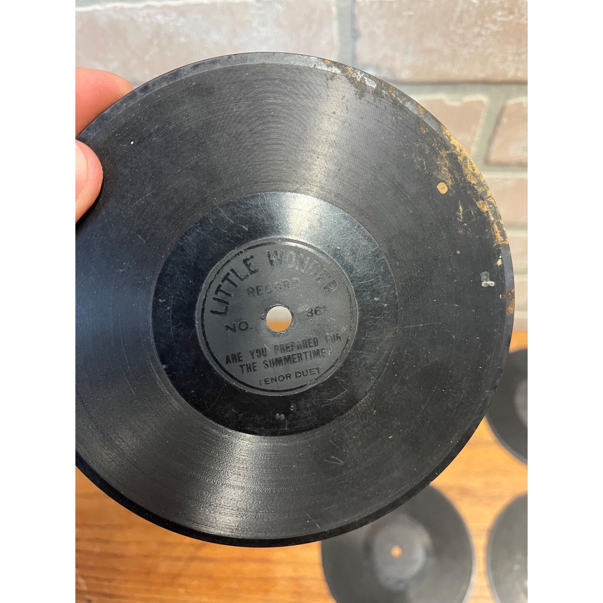Vintage Little Wonder 78 RPM 5.5" Record Lot (10) Early 1900s Music