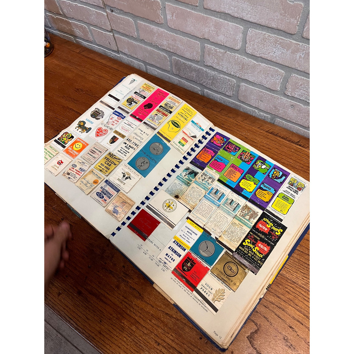 Huge Lot Scrapbook Ephemera Advertising Matchbook Covers 1970s