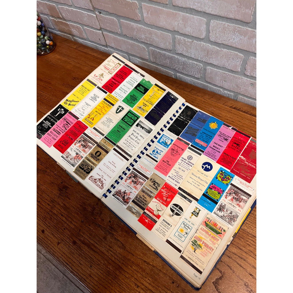 Huge Lot Scrapbook Ephemera Advertising Matchbook Covers 1970s