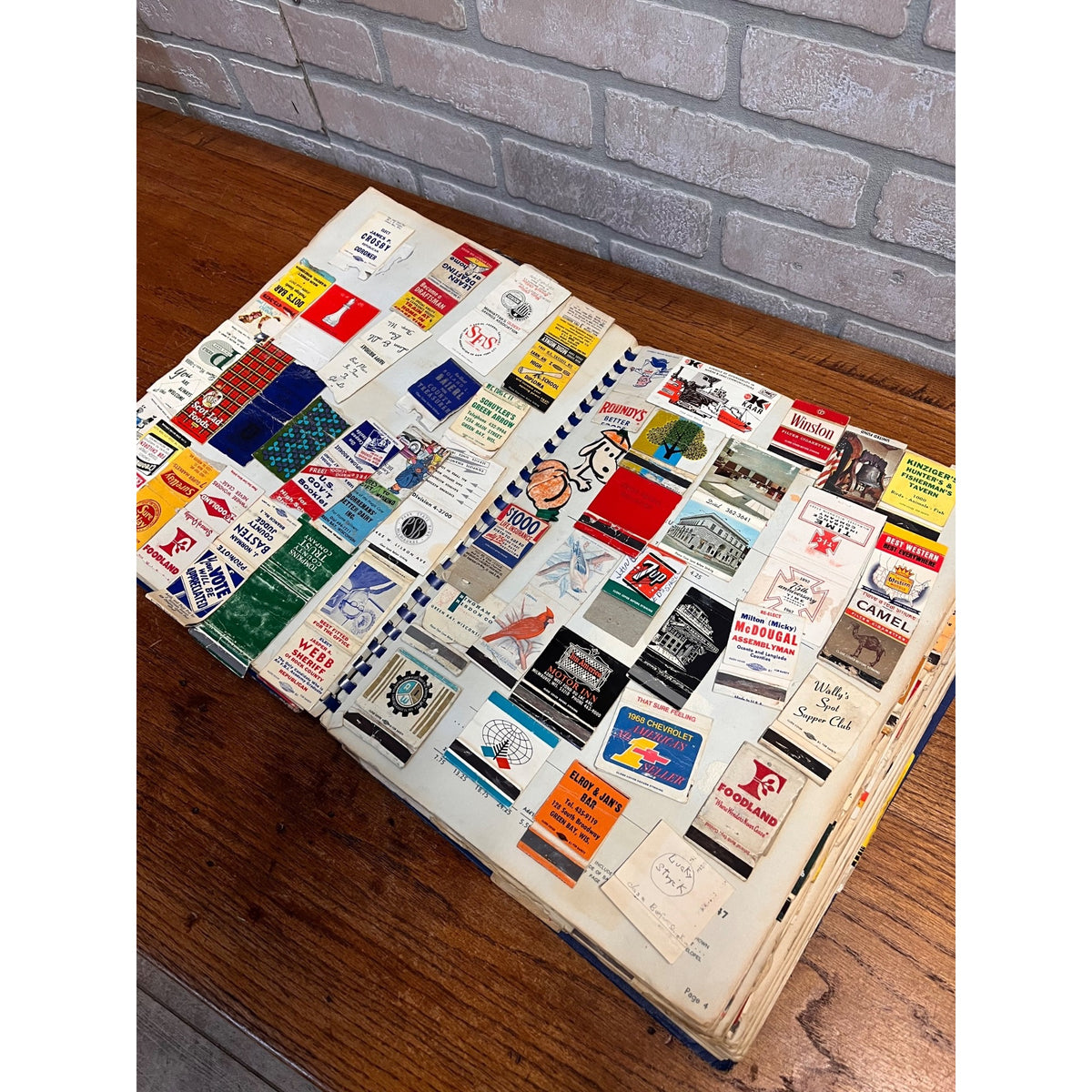 Huge Lot Scrapbook Ephemera Advertising Matchbook Covers 1970s