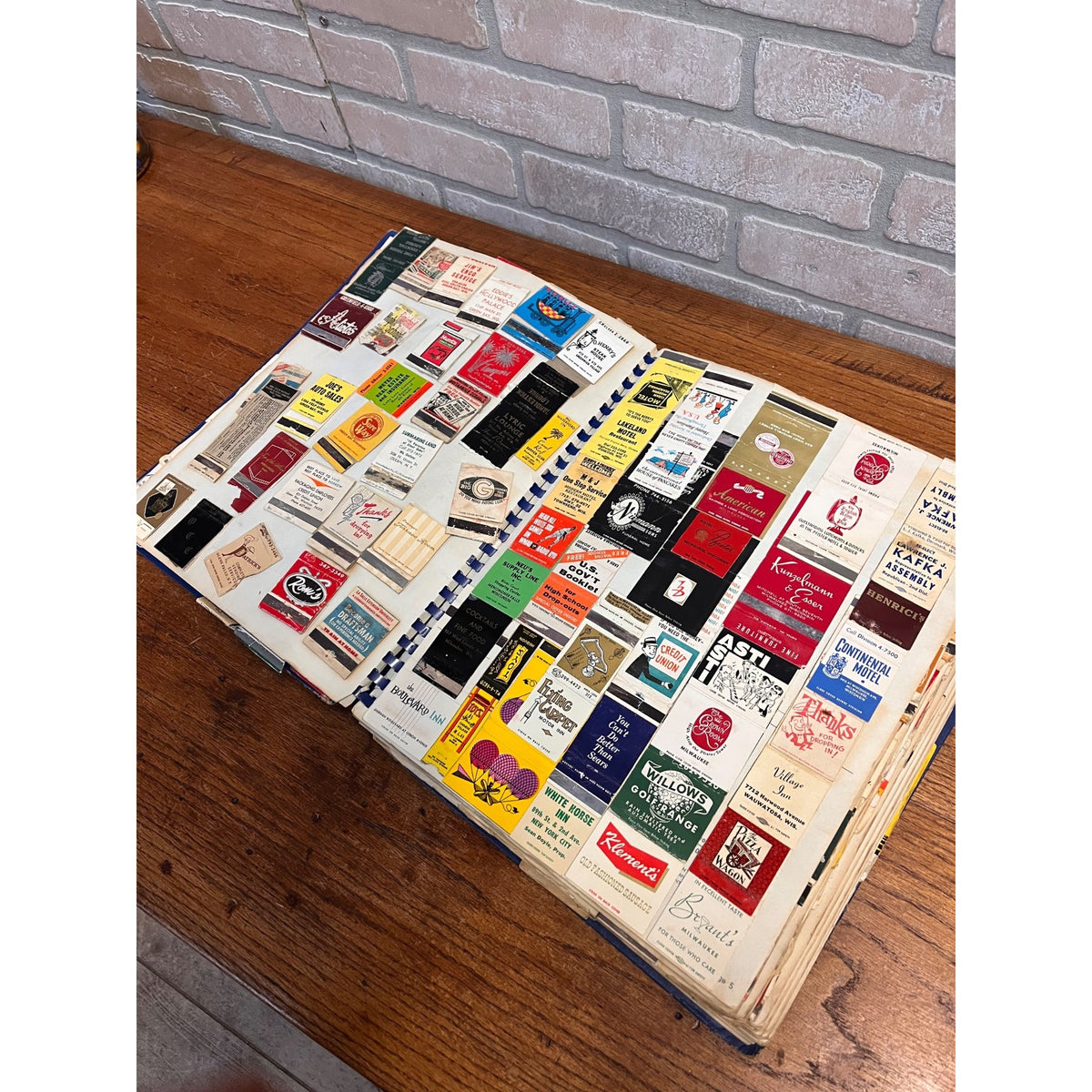 Huge Lot Scrapbook Ephemera Advertising Matchbook Covers 1970s