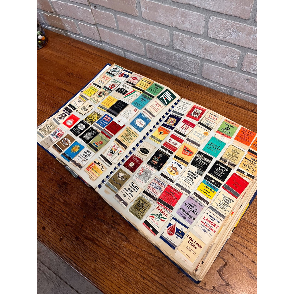 Huge Lot Scrapbook Ephemera Advertising Matchbook Covers 1970s